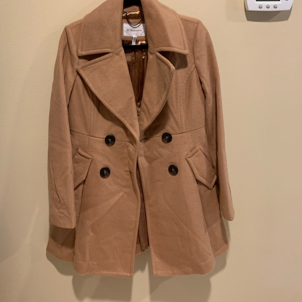 Camel colored BCBGeneration fall coat size XS